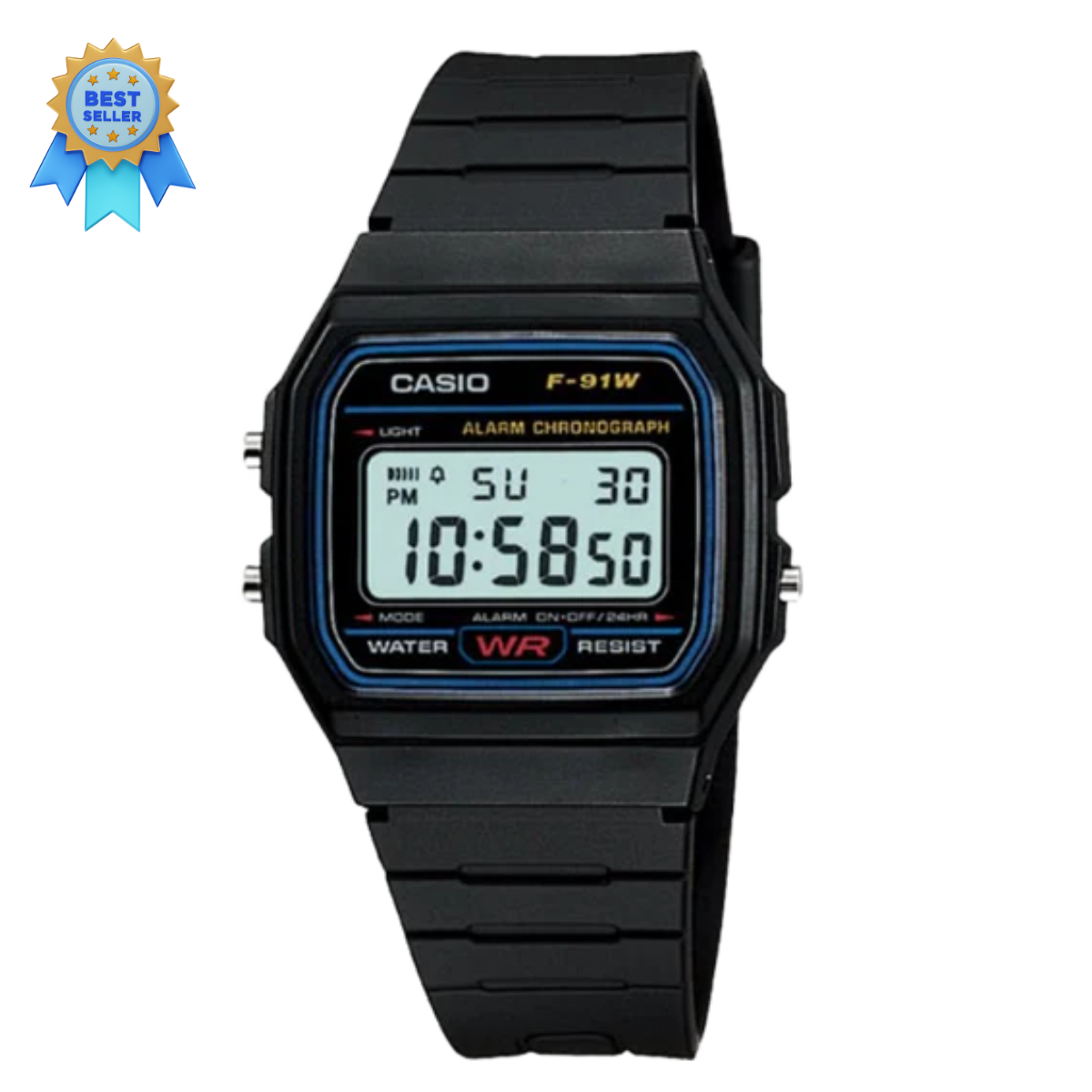 CASIO Vintage Unisex Watch F-91W-1DG