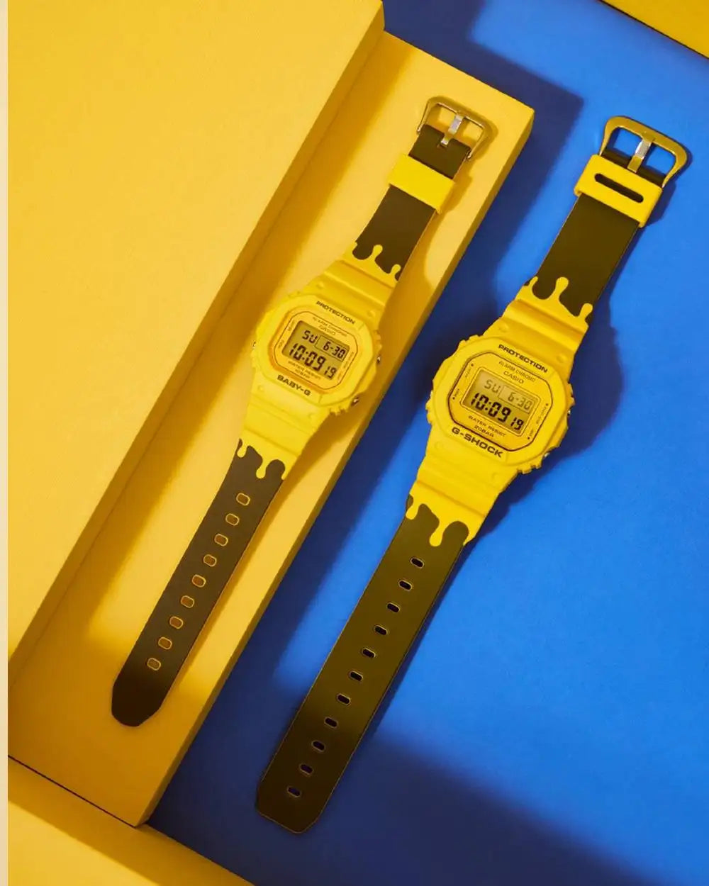 G-Shock + Baby-G Pair Watch Limited Edition - Honey-Themed Summer Lover’s - SLV-22B-9DR