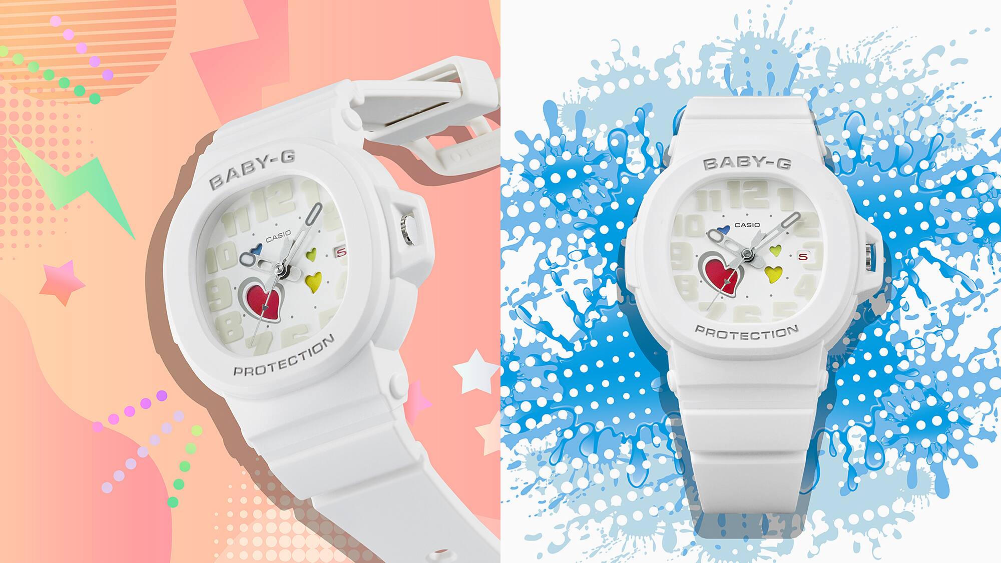 BABY-G Watch PLAYFUL HEARTS SERIES BGA-10-7ADR