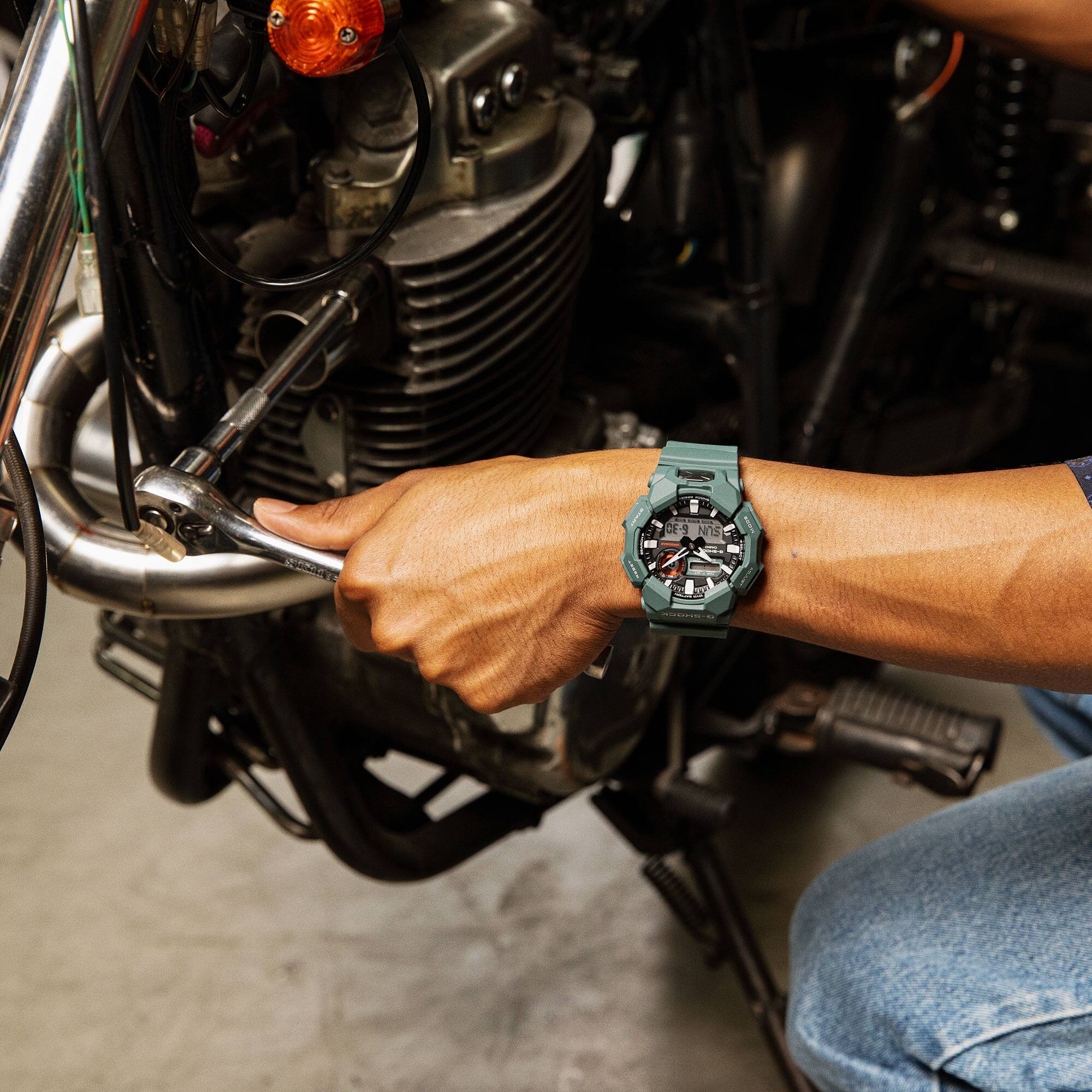 ساعة جي-شوك رجالية كاجوال تناظرية - GA-010-2ADR