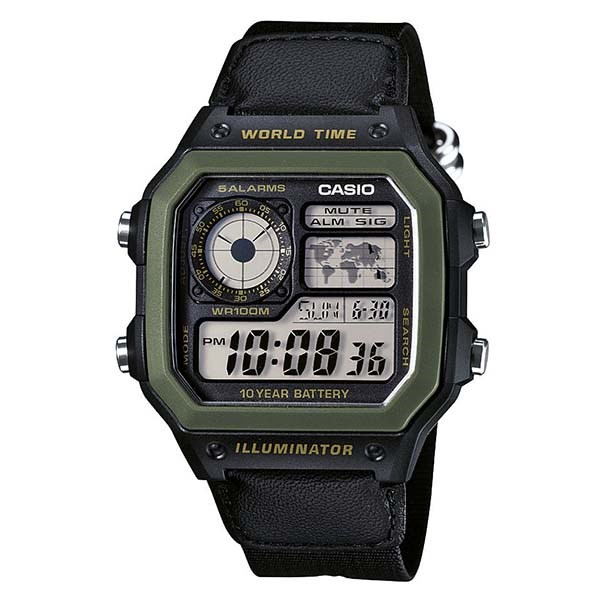 CASIO Digital Men Watch AE-1200WHB-1BVDF