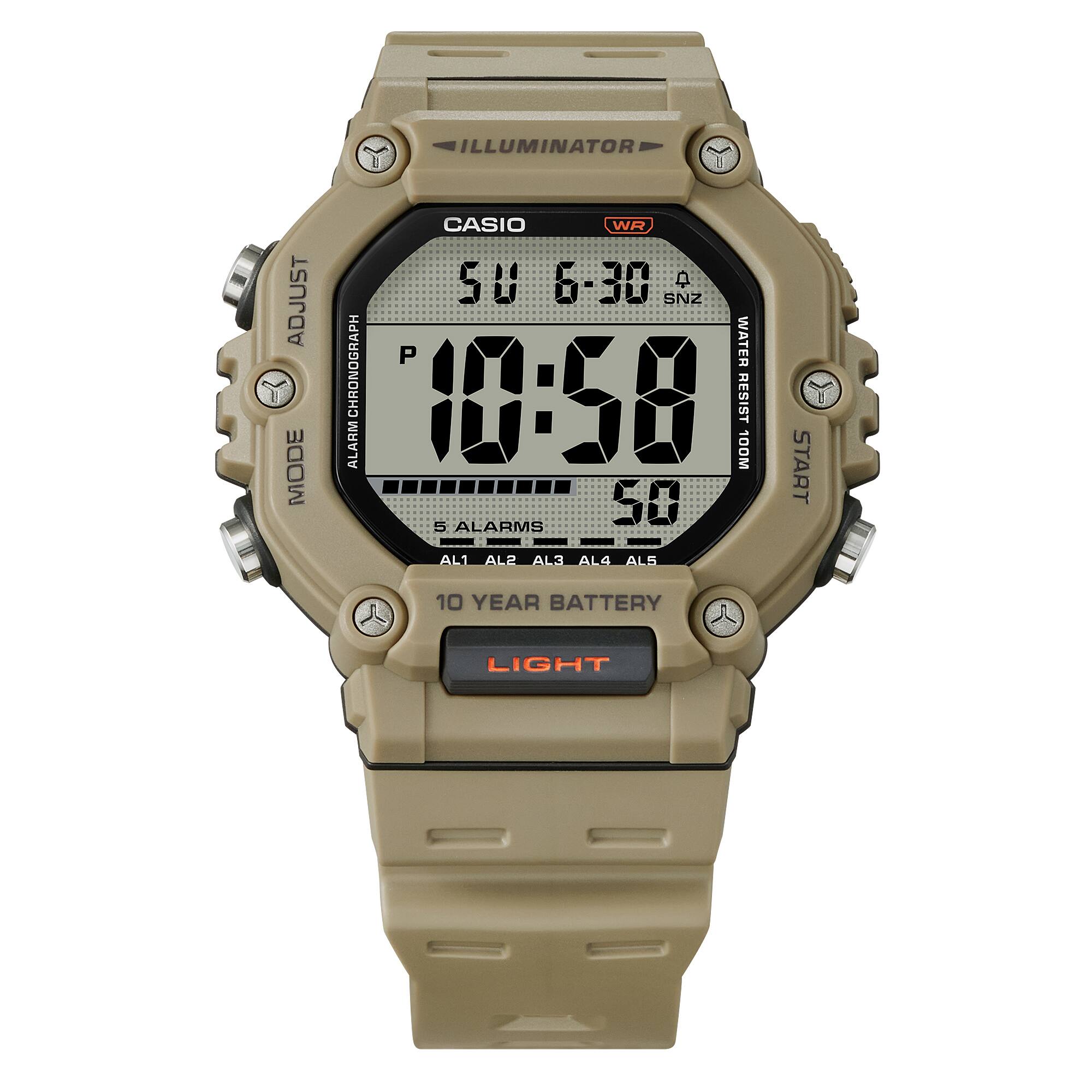 CASIO 10-Year Battery 100m water resistance Sporty Men's Watch Digital - AE-1600H-5AVDF