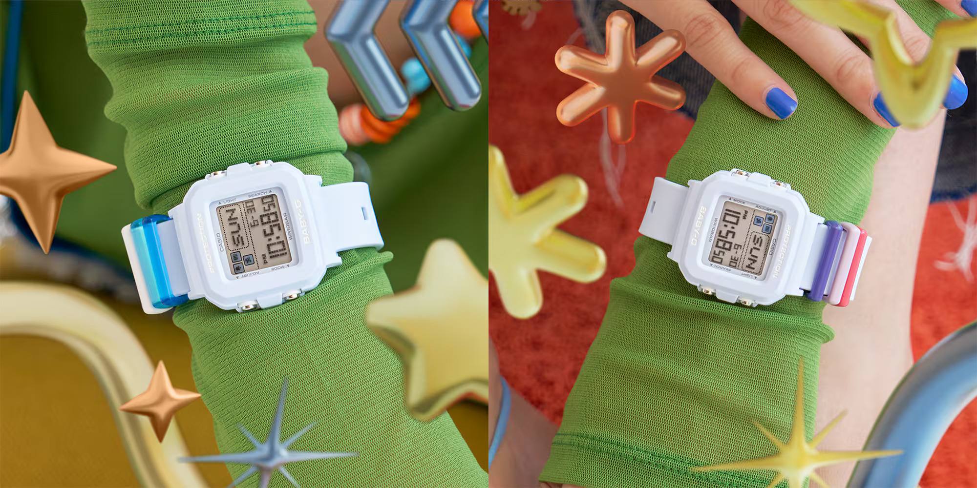 BABY-G PLUS Pixel art Square Women's Watch Digital - BGD-10L-2DR