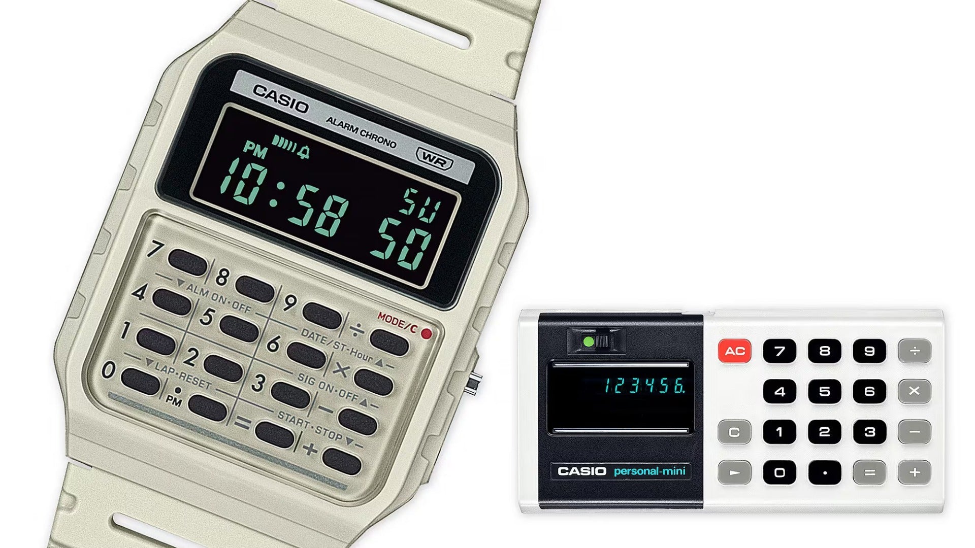 CASIO Vintage Casio Mini Calculator Unisex Digital Watch - CA-53WB-8BDF