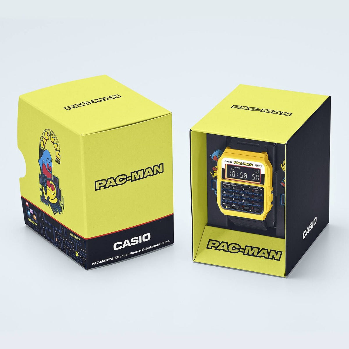 CASIO 45th PAC-MAN anniversary Edition Calculator Unisex Digital Watch - CA-53WPC-1BDR