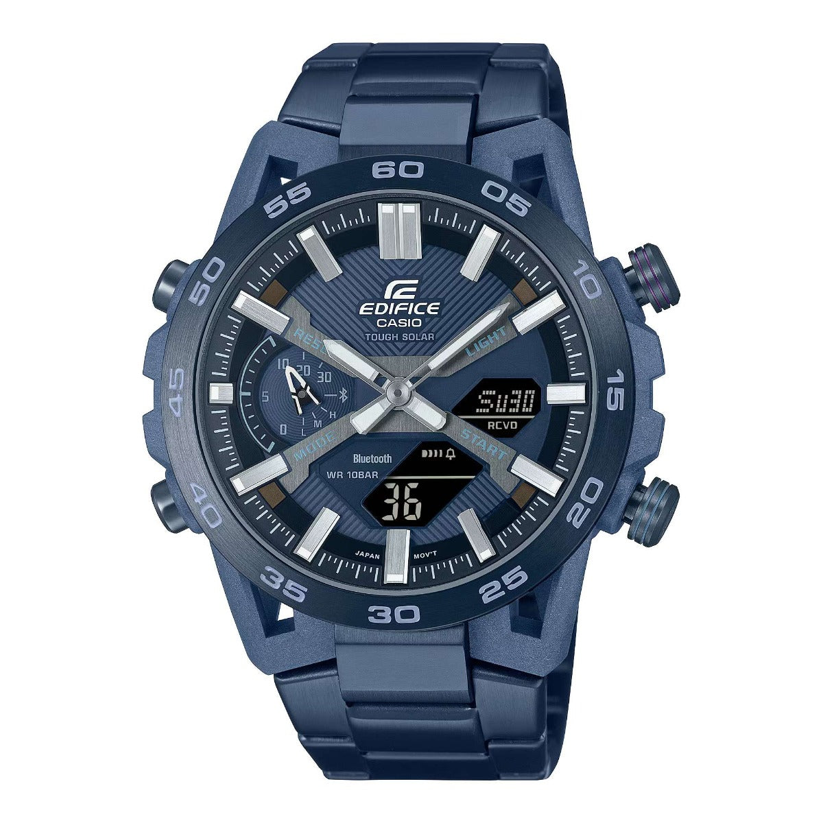 EDIFICE SOSPENSIONE COOL BLUE EDITION MEN'S WATCH SMARTPHONE LINK Analog-Digital - ECB-2000CB-2ADF