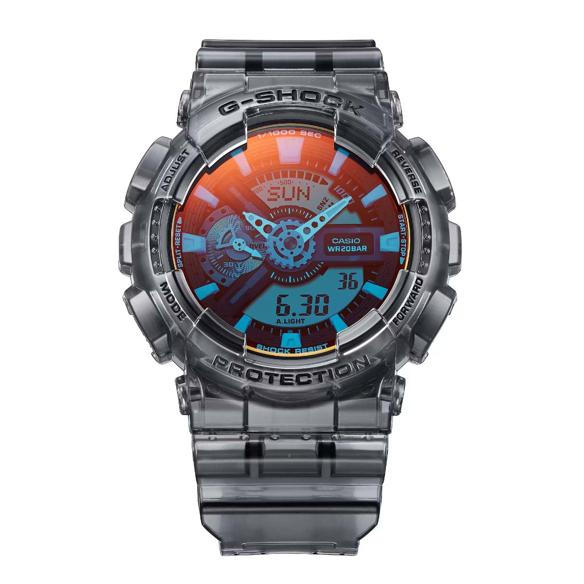 G-SHOCK Men's Analog-Digital Watch Dynamic color Transparent - GA-110TLS-8ADR