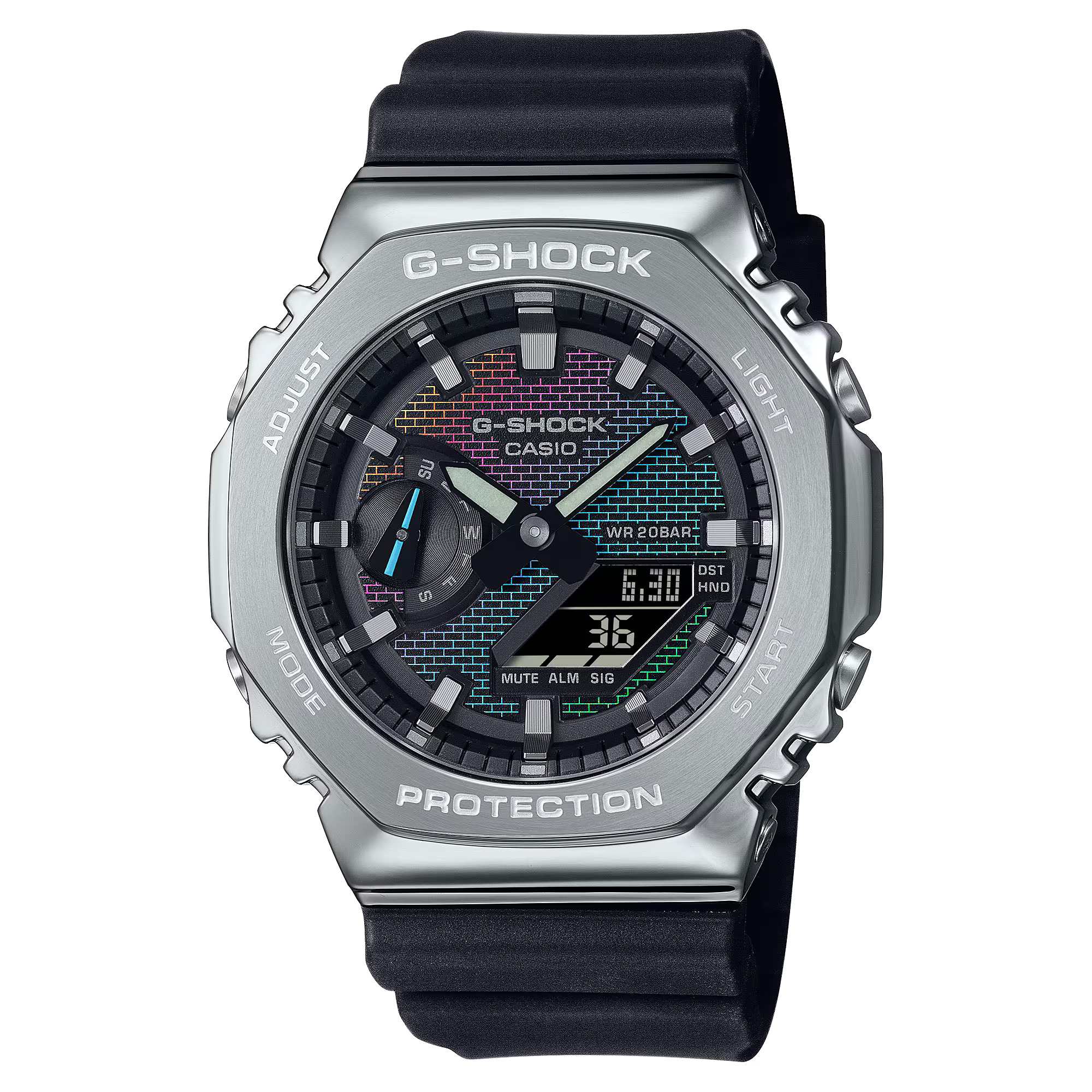 G-SHOCK Casual Men Watch Rainbow Brick Wall - GM-2100RW-1ADR