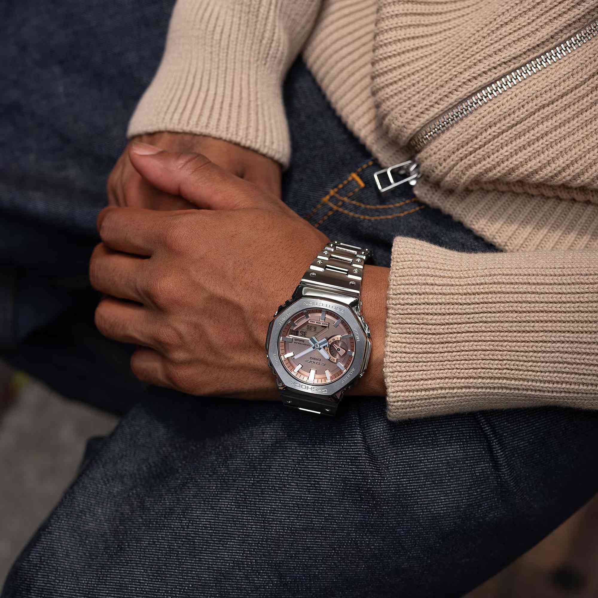 G-SHOCK FULL METAL ANALOG-DIGITAL MENS WATCH - GM-B2100AD-5ADR