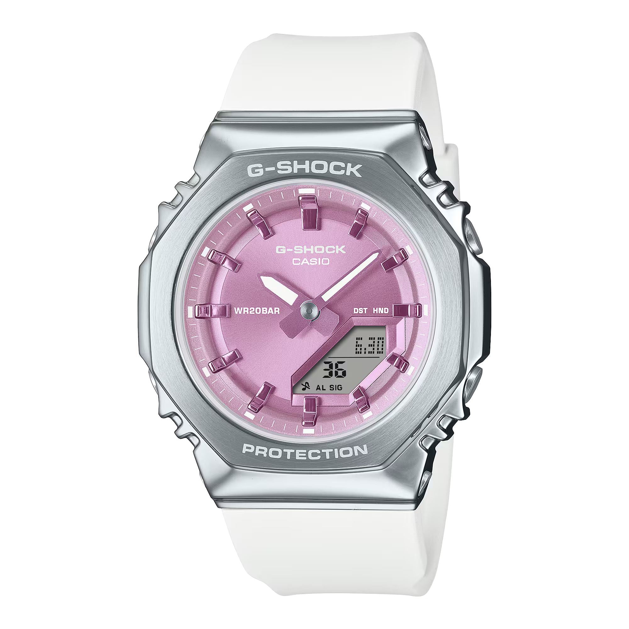 G-SHOCK Women's Watch Analog-Digital Polished Metal - GM-S2110-7A6DR