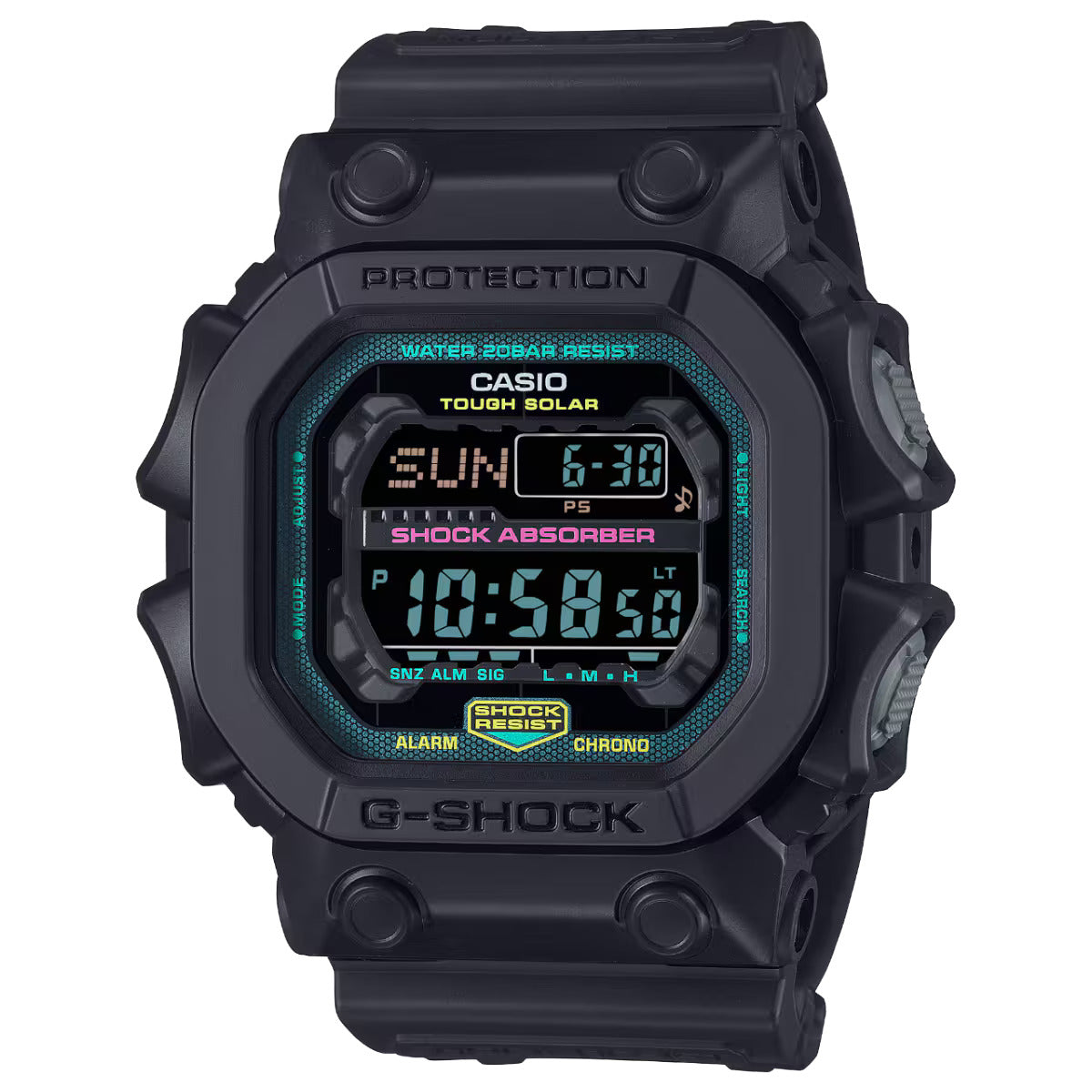 G-SHOCK Men's Watch Digital Black Resin Vibrant Color Screen - GX-56MF-1DR