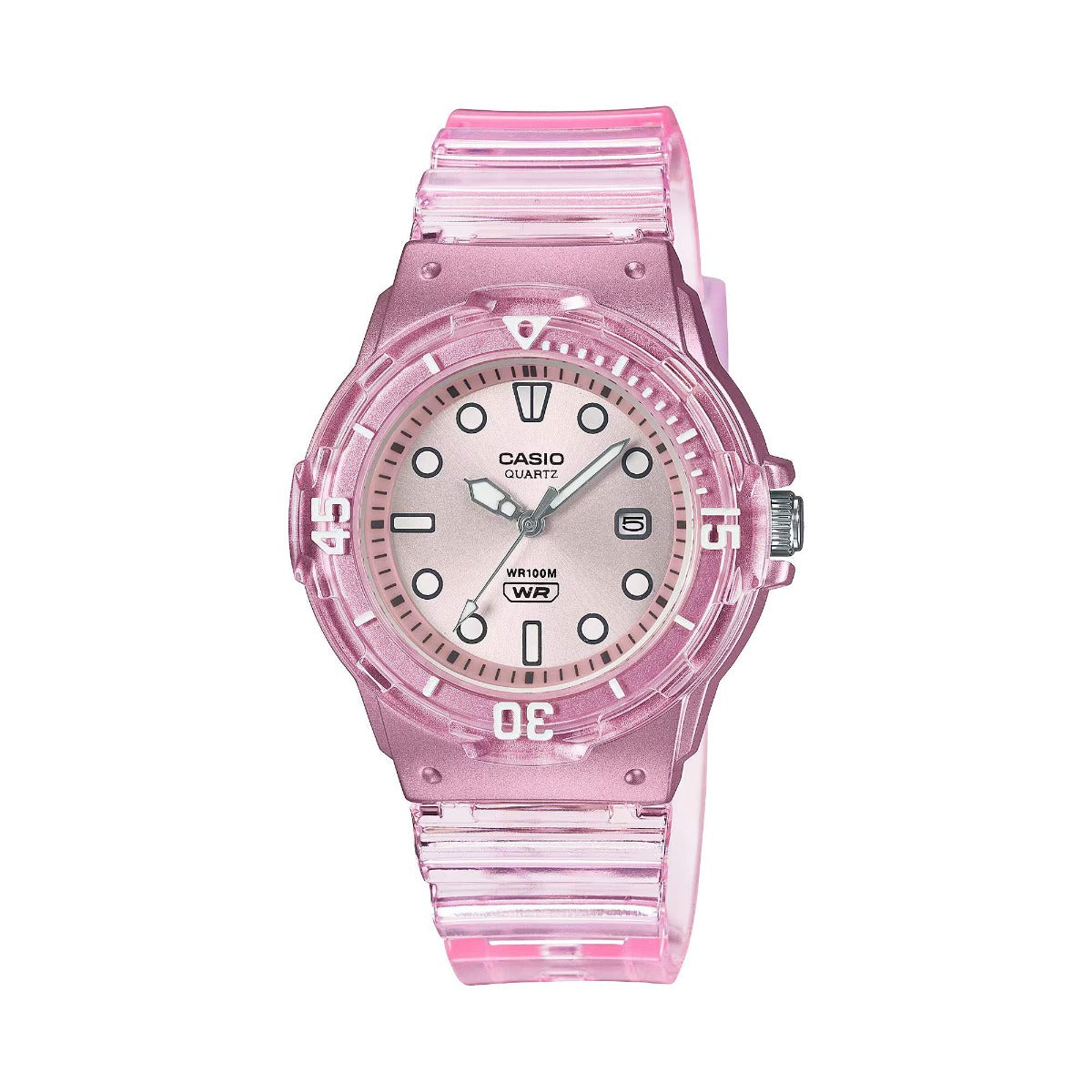 CASIO Women's Watch Analog Translucent Resin Band - LRW-200HS-4EVDF