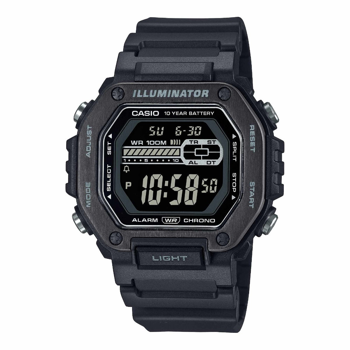 CASIO Men's Watch Digital 10-year battery - MWD-110HB-1BVDF