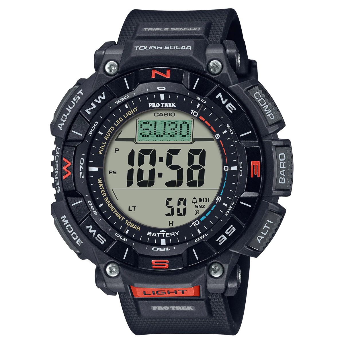 Casio digital sports watch for nature lovers - PRO TREK-PRG-340-1DR