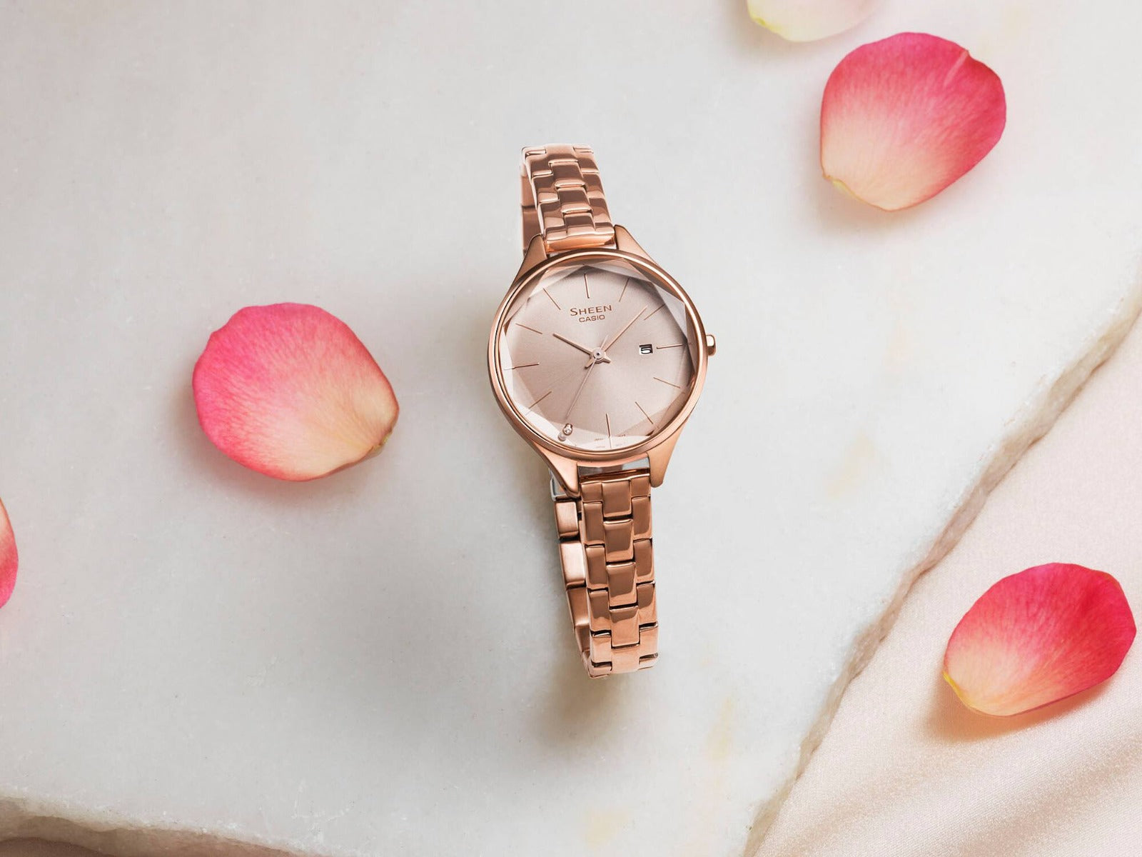 SHEEN Watch Analog SHE-4062PG-4AUDF