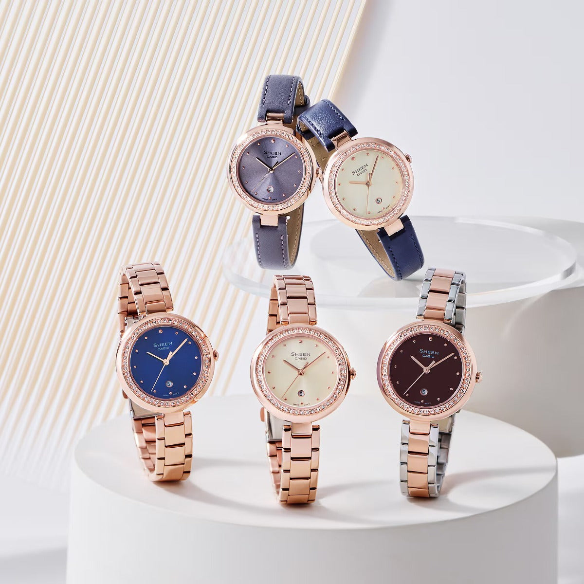 SHEEN Watch Analog SHE-4556PGL-7AUDF