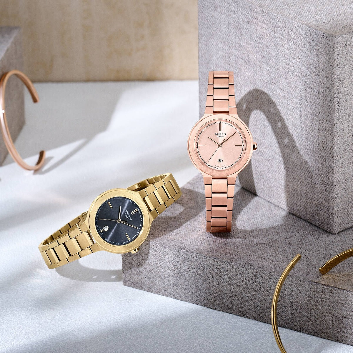 SHEEN Watch Analog SHE-4559G-8AUDF