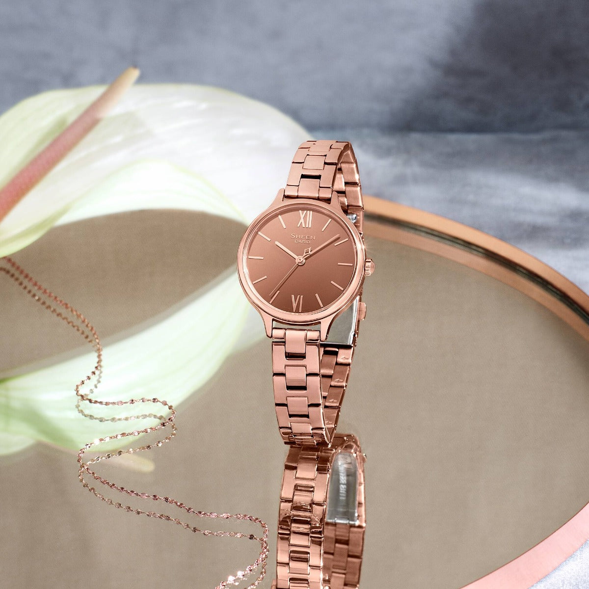 SHEEN Watch Analog SHE-4560PG-4AUDF