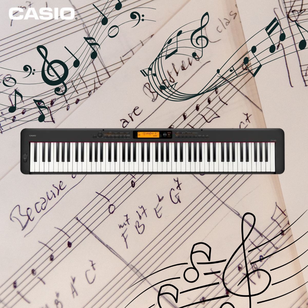 Casio Digital Piano CDP-S350BKC2
