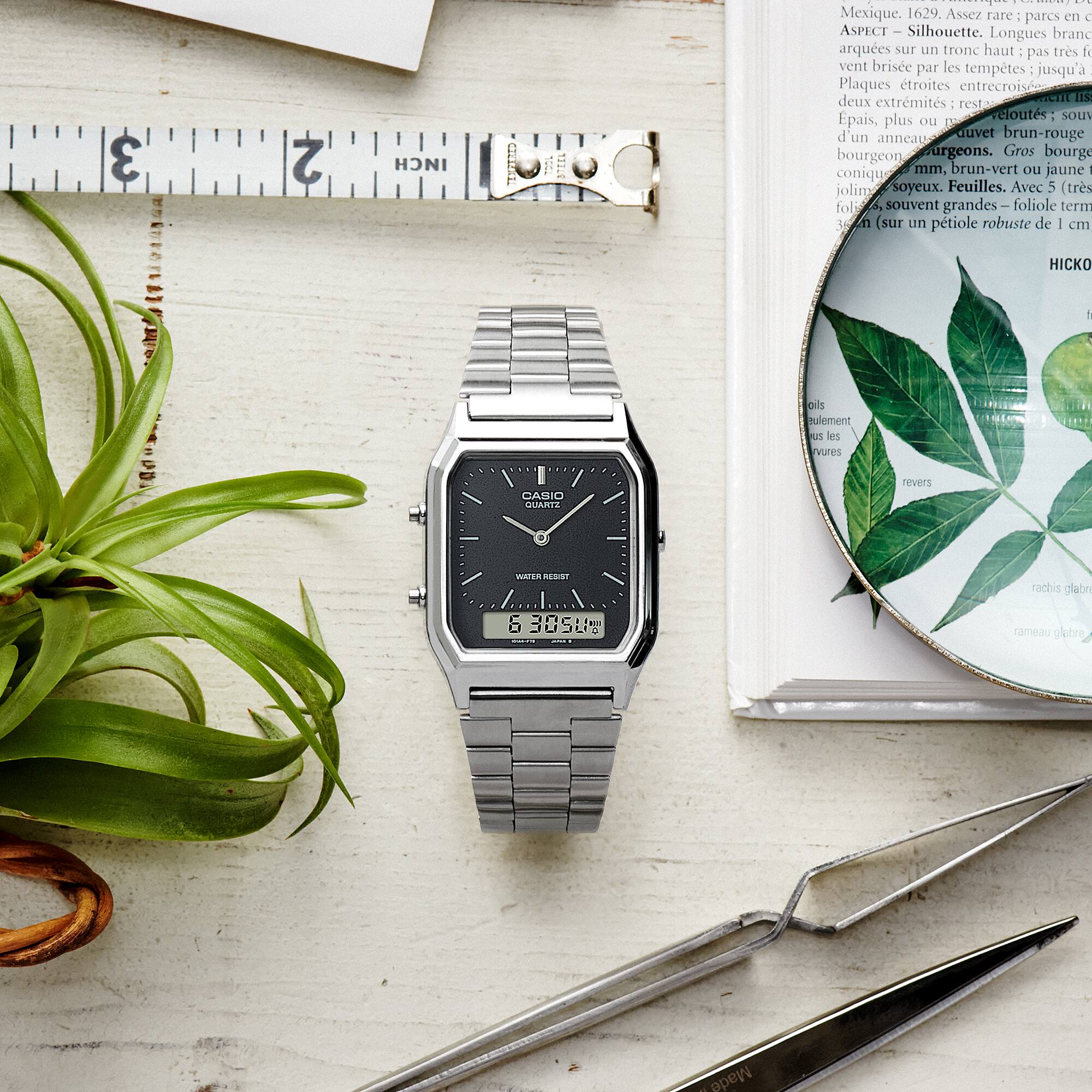CASIO Vintage Unisex Watch AQ-230A-1DMQ