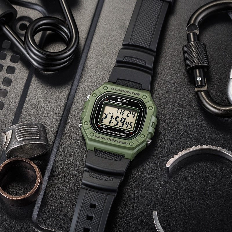 CASIO Men's Watch Digital W-218H-3AVDF