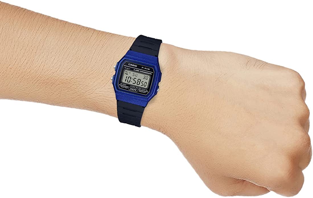 CASIO Vintage Unisex Watch F-91WM-2ADF
