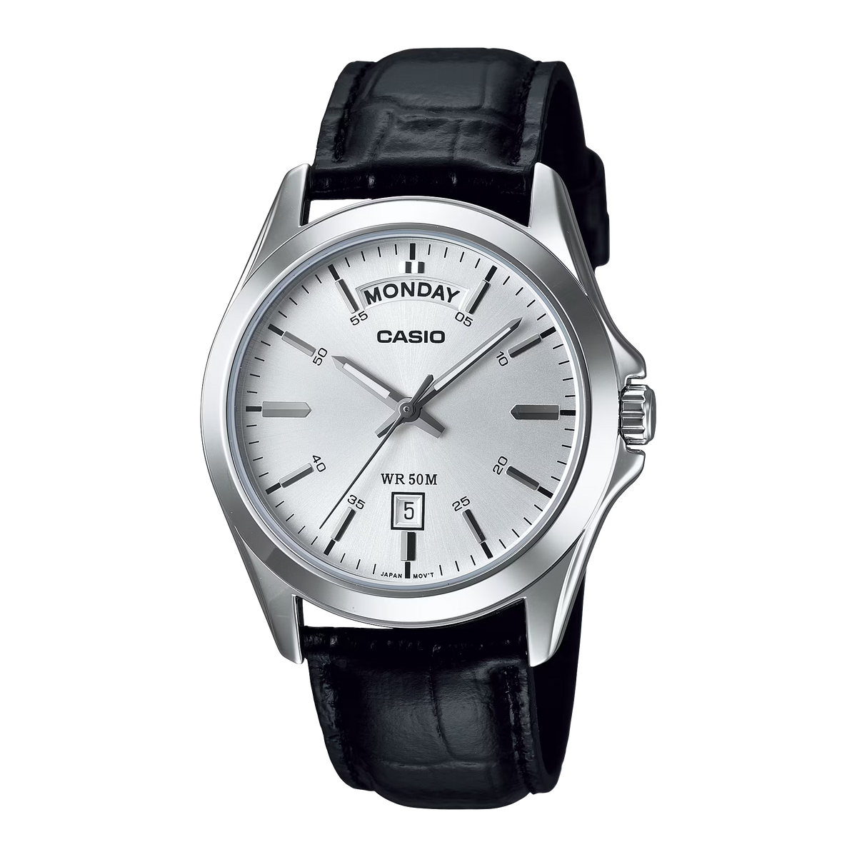 Men's Analog Leather Band - MTP-1370L-7AVDF