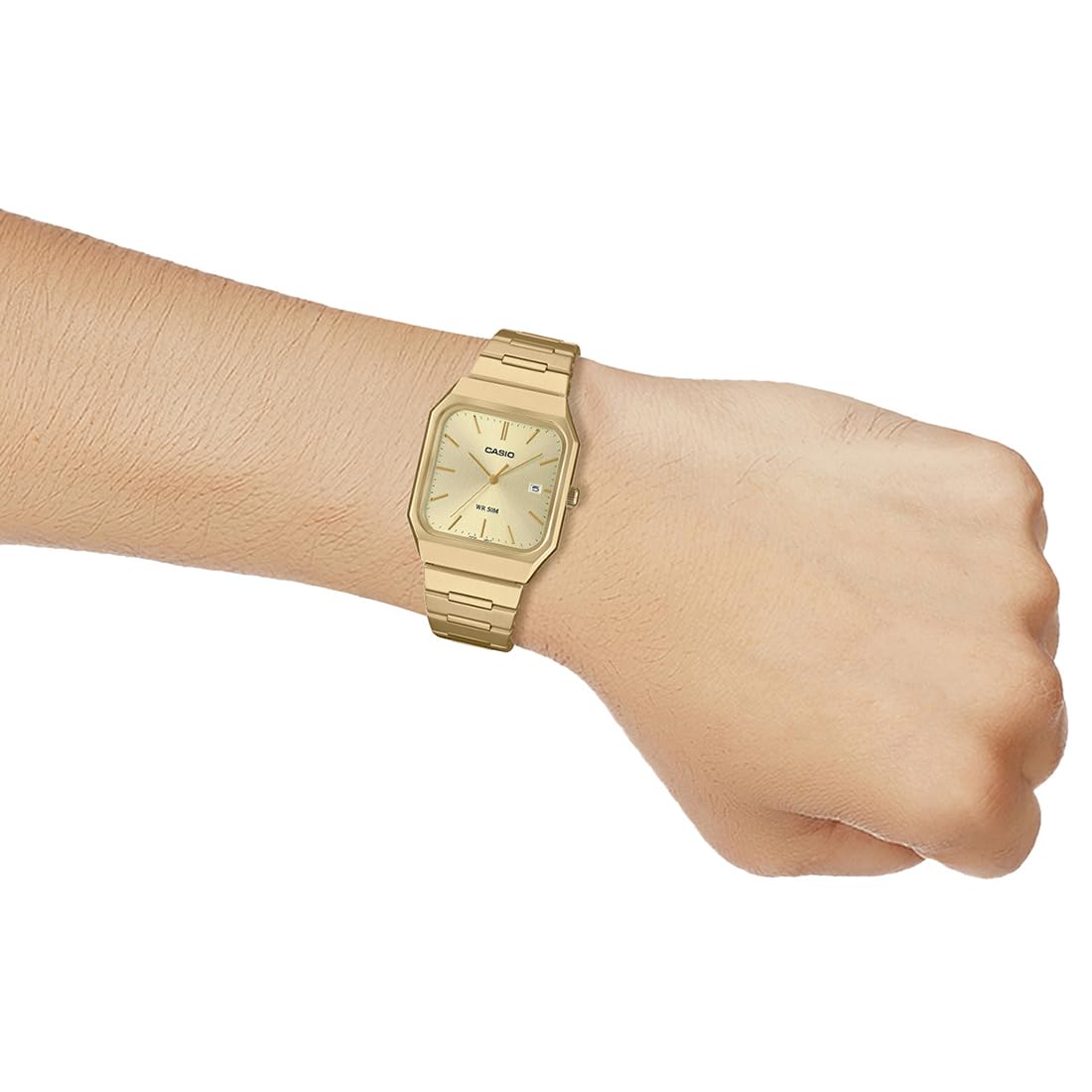 Casio Standard - MTP-B185G-9A CASIO カシオ MTP-B185G-9A ゴールド 中古