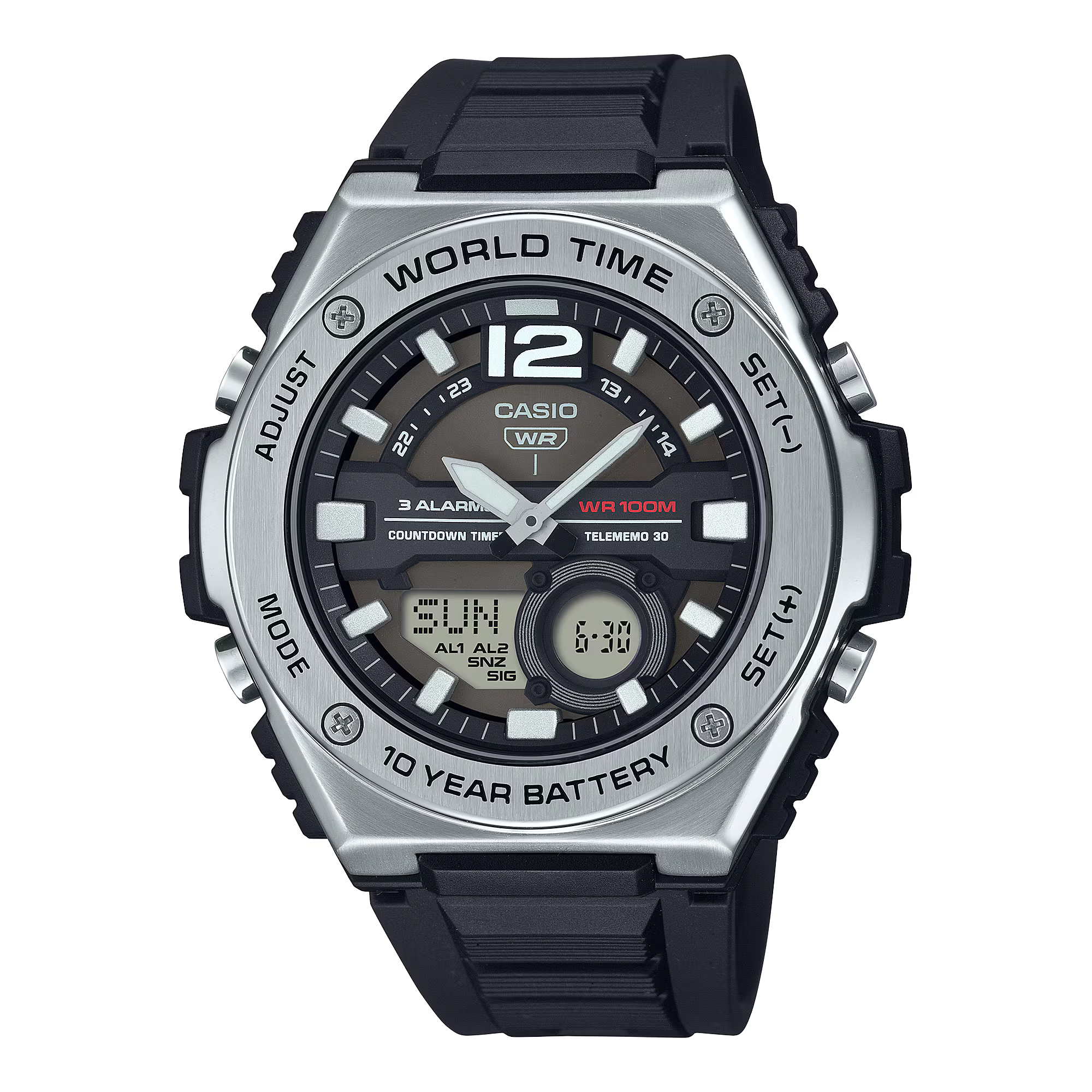 CASIO Men's Watch Sporty Analog-Digital MWQ-100-1AVDF