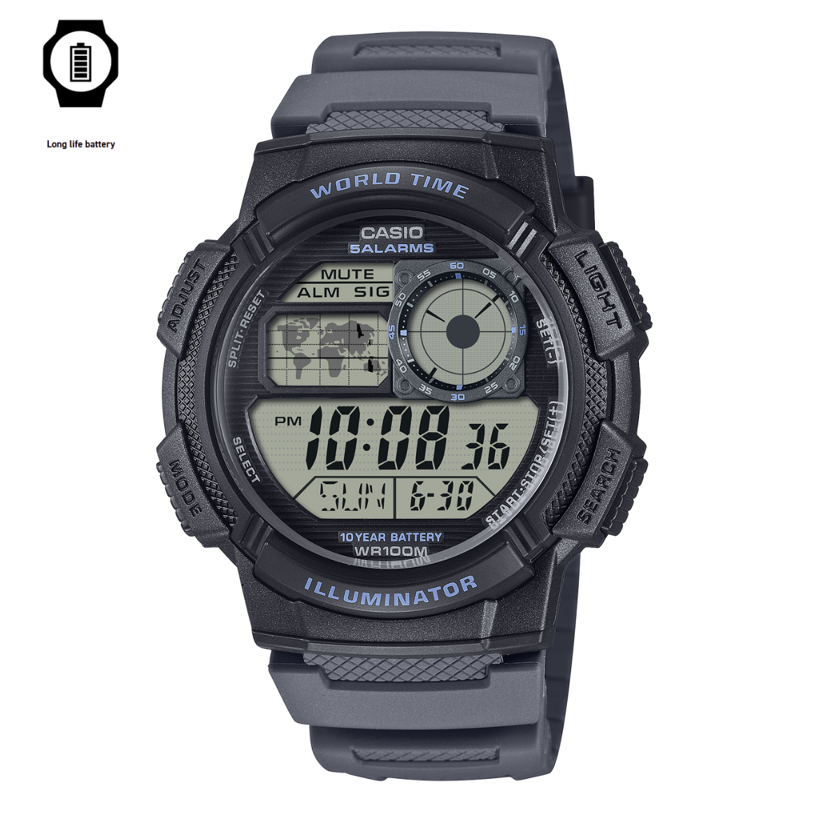 CASIO Digital Watch AE-1000W-8AVDF