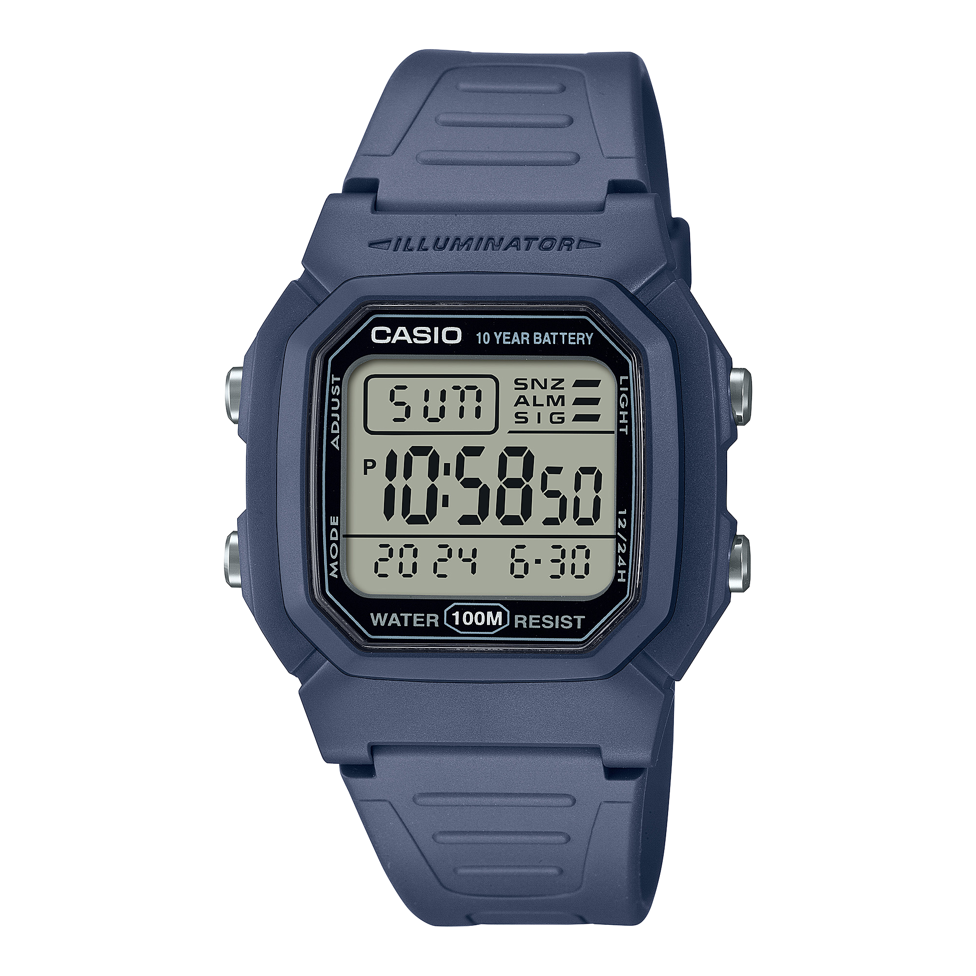 CASIO Men's Watch Digital W-800H-2AVDF
