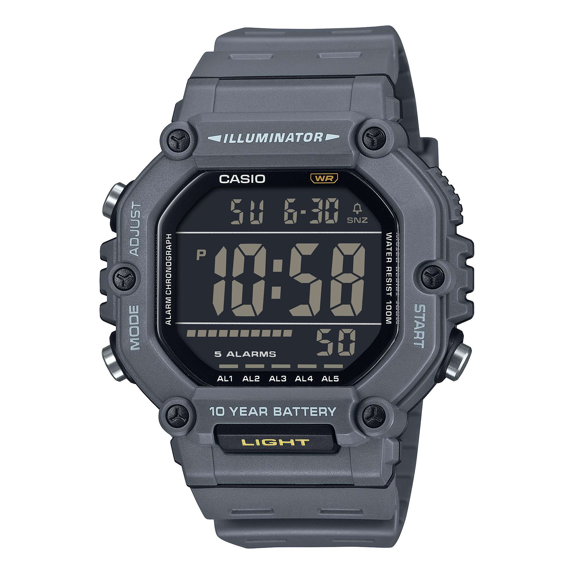 CASIO 10-Year Battery 100m water resistance Sporty Men's Watch Digital - AE-1600H-8BVDF