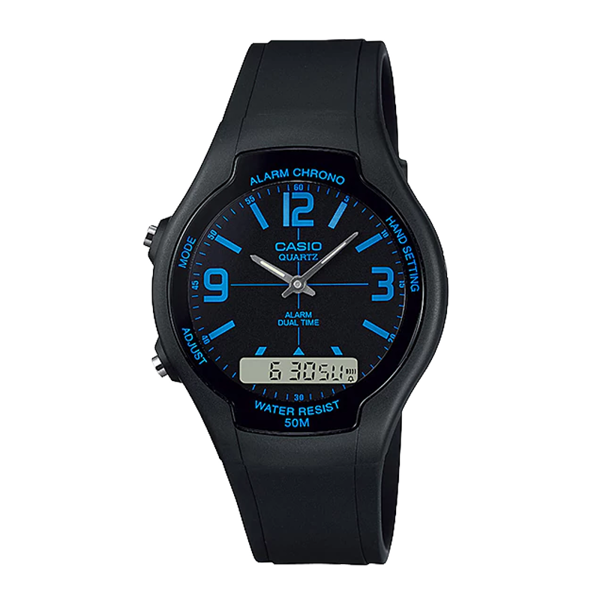 CASIO Analog - Digital Men Watch AW-90H-2BVDF