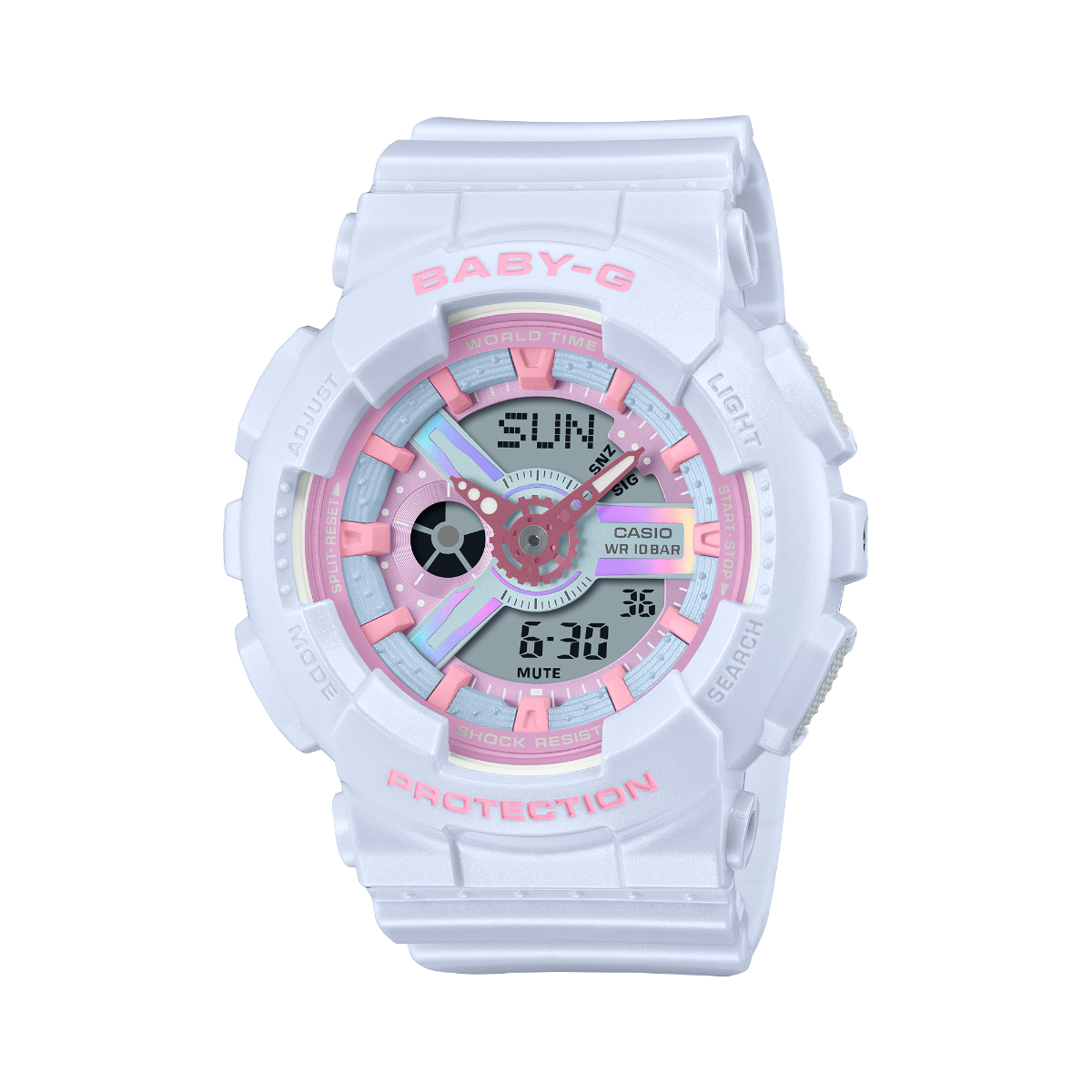 BABY-G Women's Analog-Digital Watch - BA-110FH-2ADR