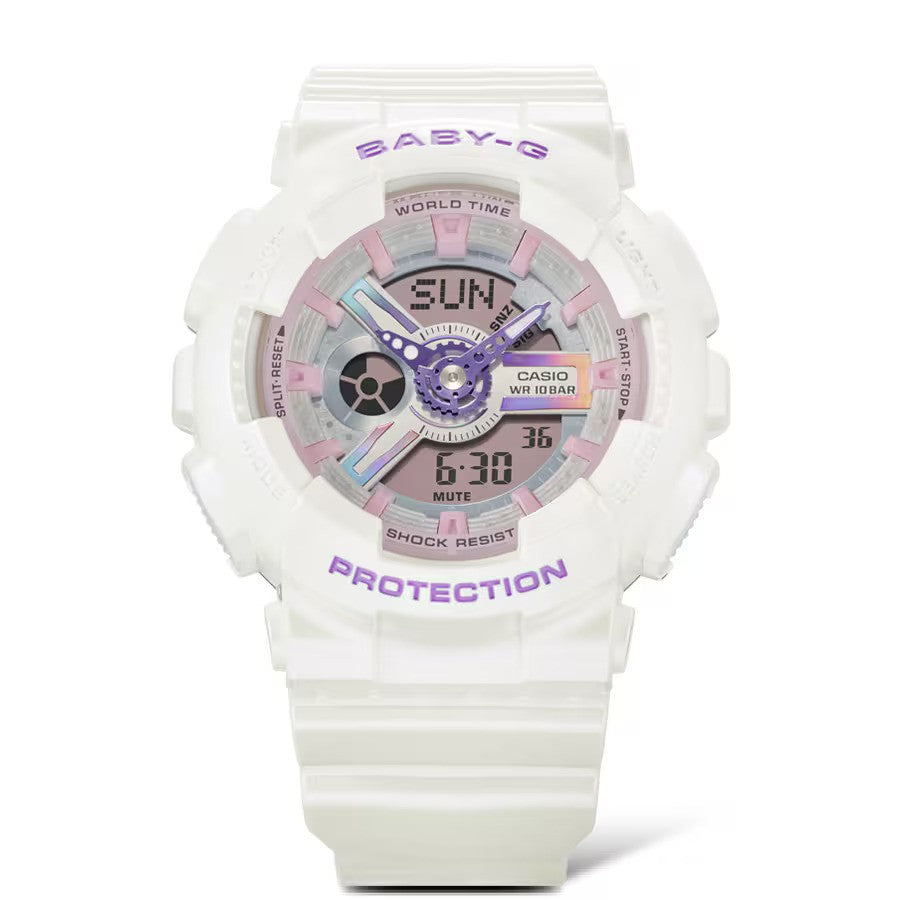 BABY-G Women's Analog-Digital Watch - BA-110FH-7ADR