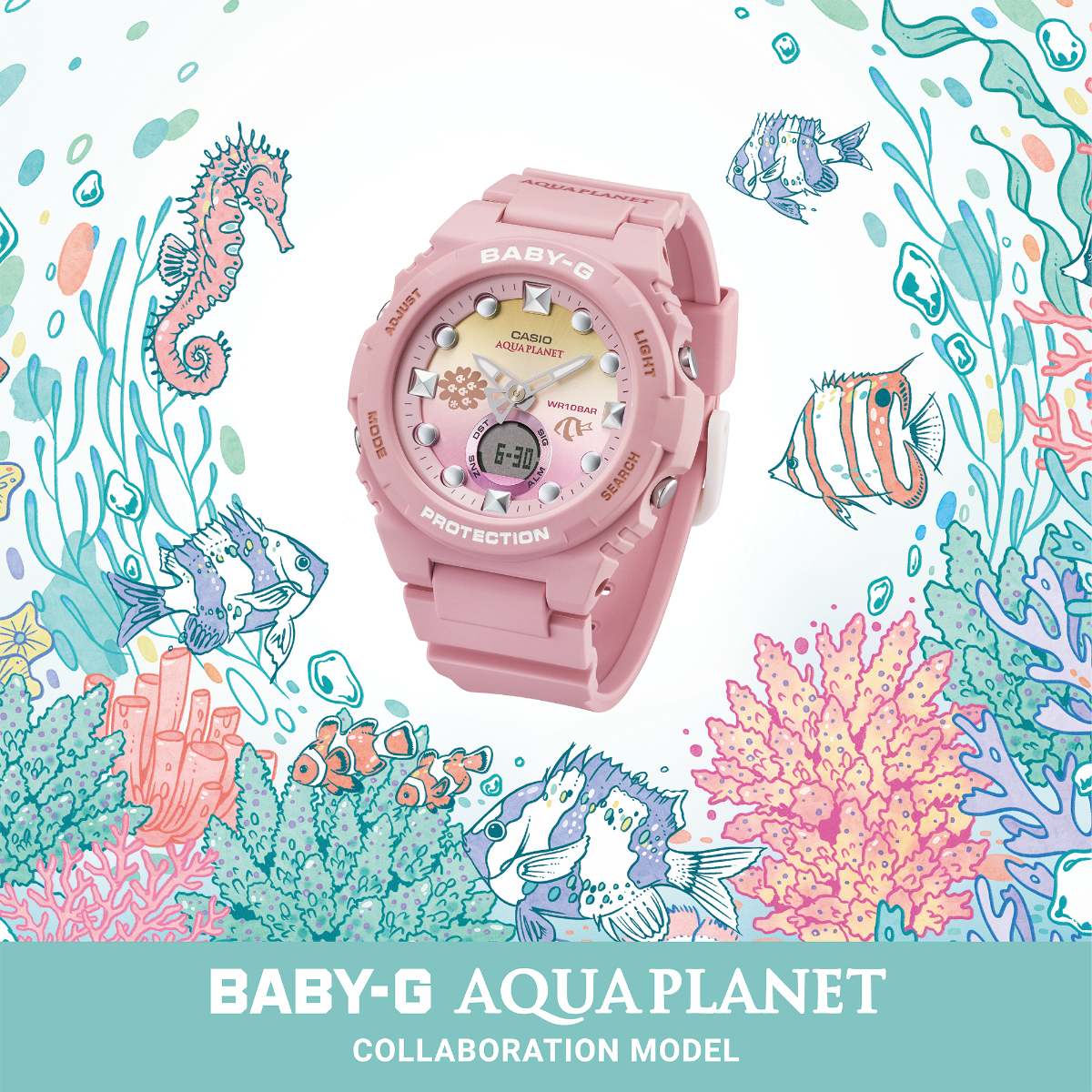 BABY-G Aquaplanet Casual Women BGA-320AQ-4ADR