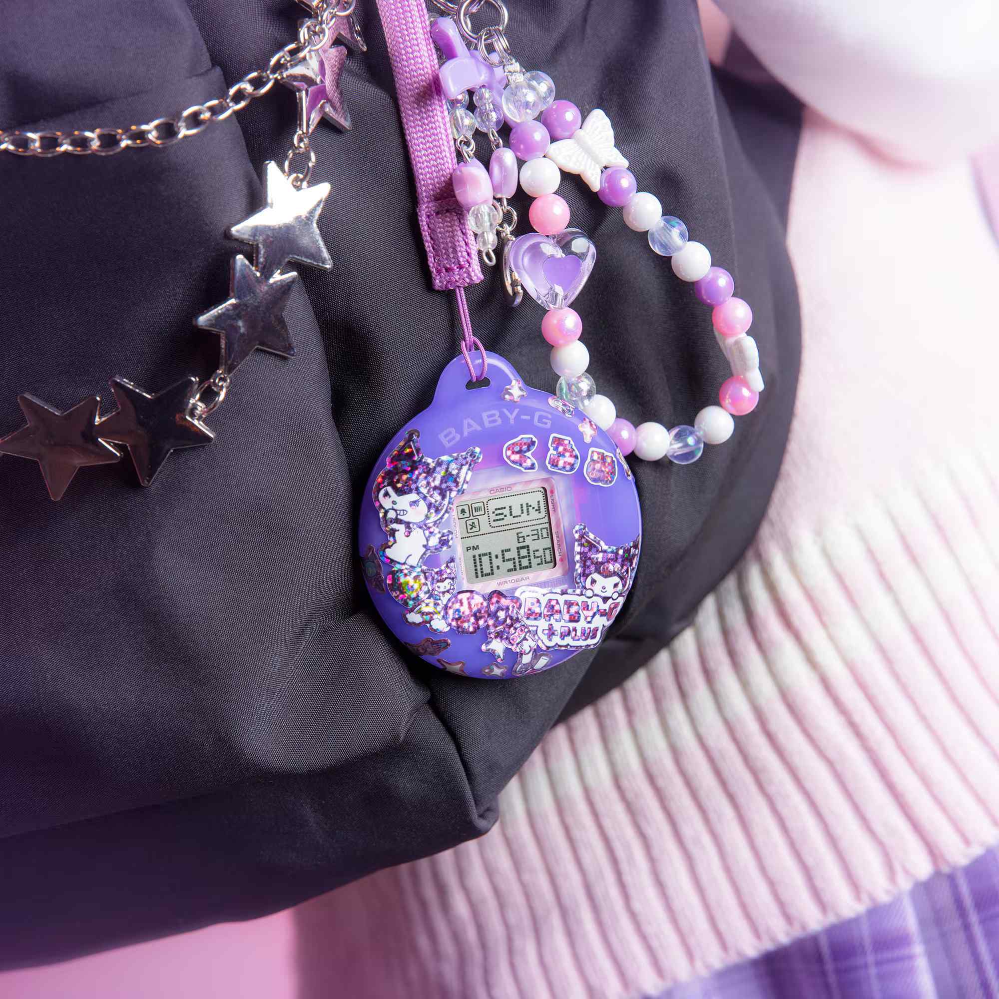 BABY-G?PLUS KUROMI COLLABORATION MODEL Women's Watch Case Holder Set Retro-Style - BGD-10KKM-1DR