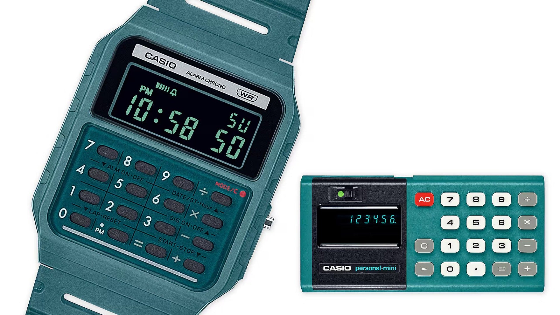 CASIO Vintage Casio Mini Calculator Unisex Digital Watch - CA-53WB-3BDF