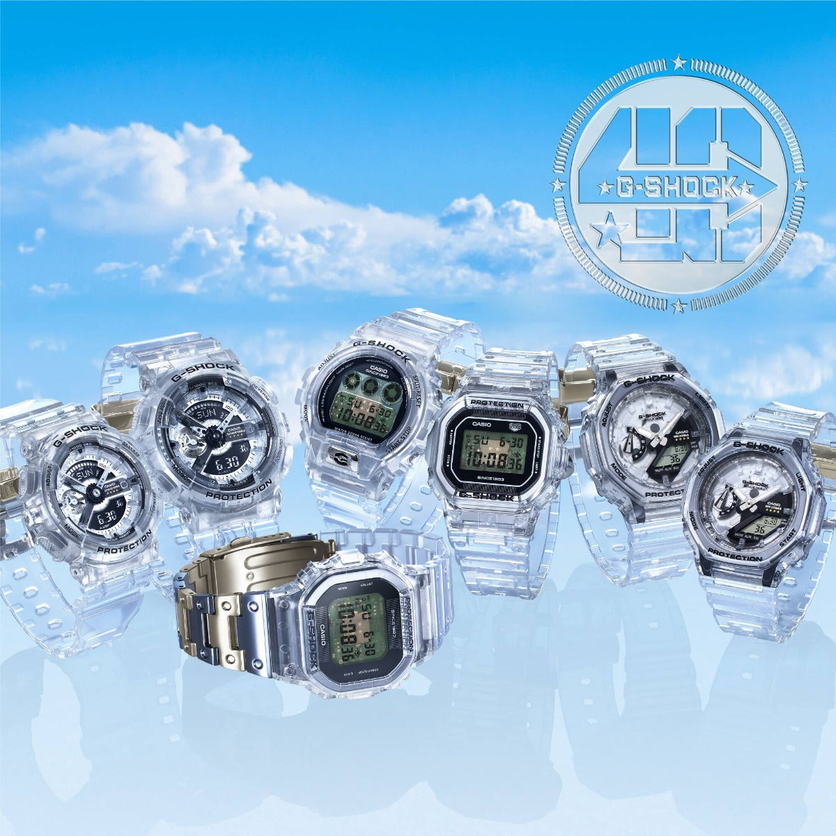 DW-6940RX-7DR- G-SHOCK 40th Anniversary CLEAR REMIX