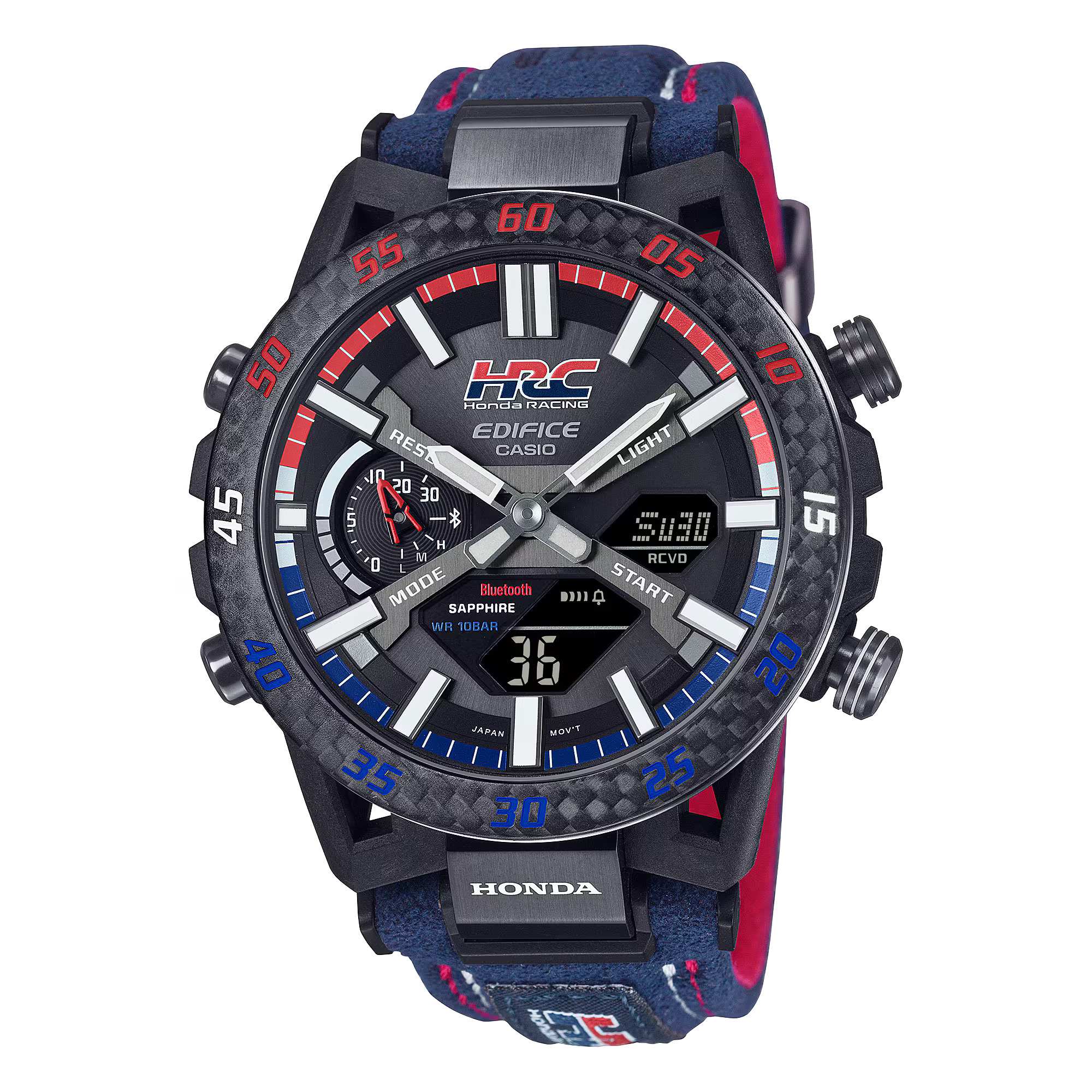 EDIFICE Honda Racing Collaboration Model SOSPENSIONE Smartphone-Link Analog-Digital Men's Watch - ECB-2000HR-1ADR