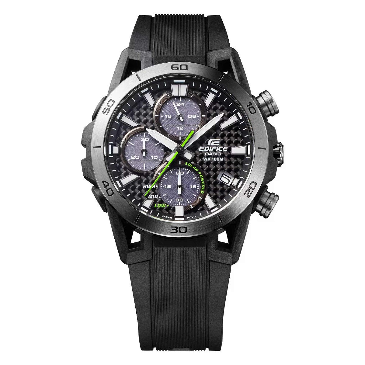 EDIFICE MEN's SOLAR POWERED CHRONOGRAPH SOSPENSIONE WATCH - EQS-960PB-1AVUDF
