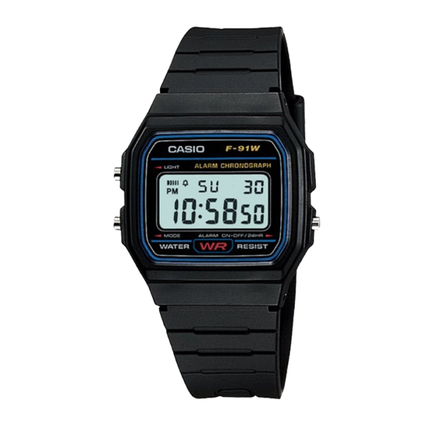 CASIO Vintage Unisex Watch F-91W-1DG