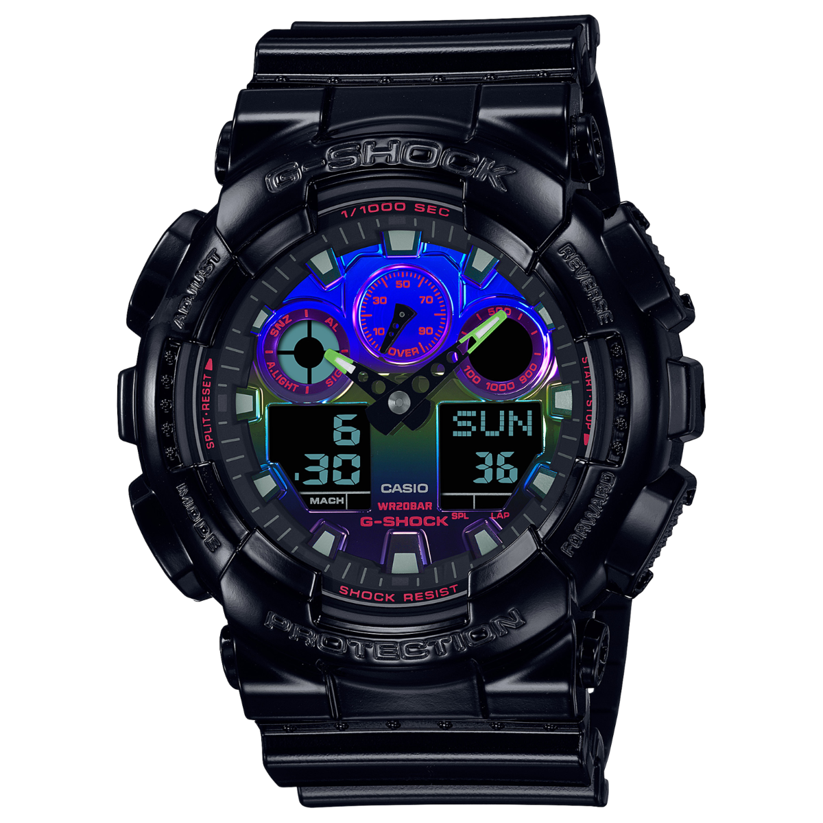 G-SHOCK Rainbow lineup GA-100RGB-1ADR