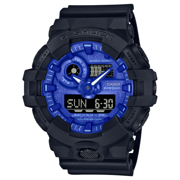 G-SHOCK Men Paisley Patterned Casual Watch GA-700BP-1ADR