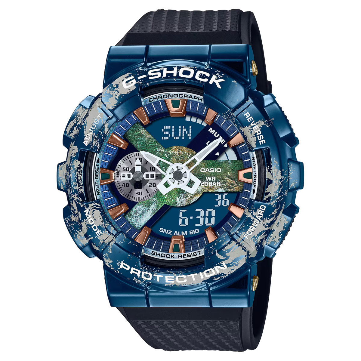 G-SHOCK EARTH Special Edition - Solid Metal Frame GM-110EARTH-1ADR