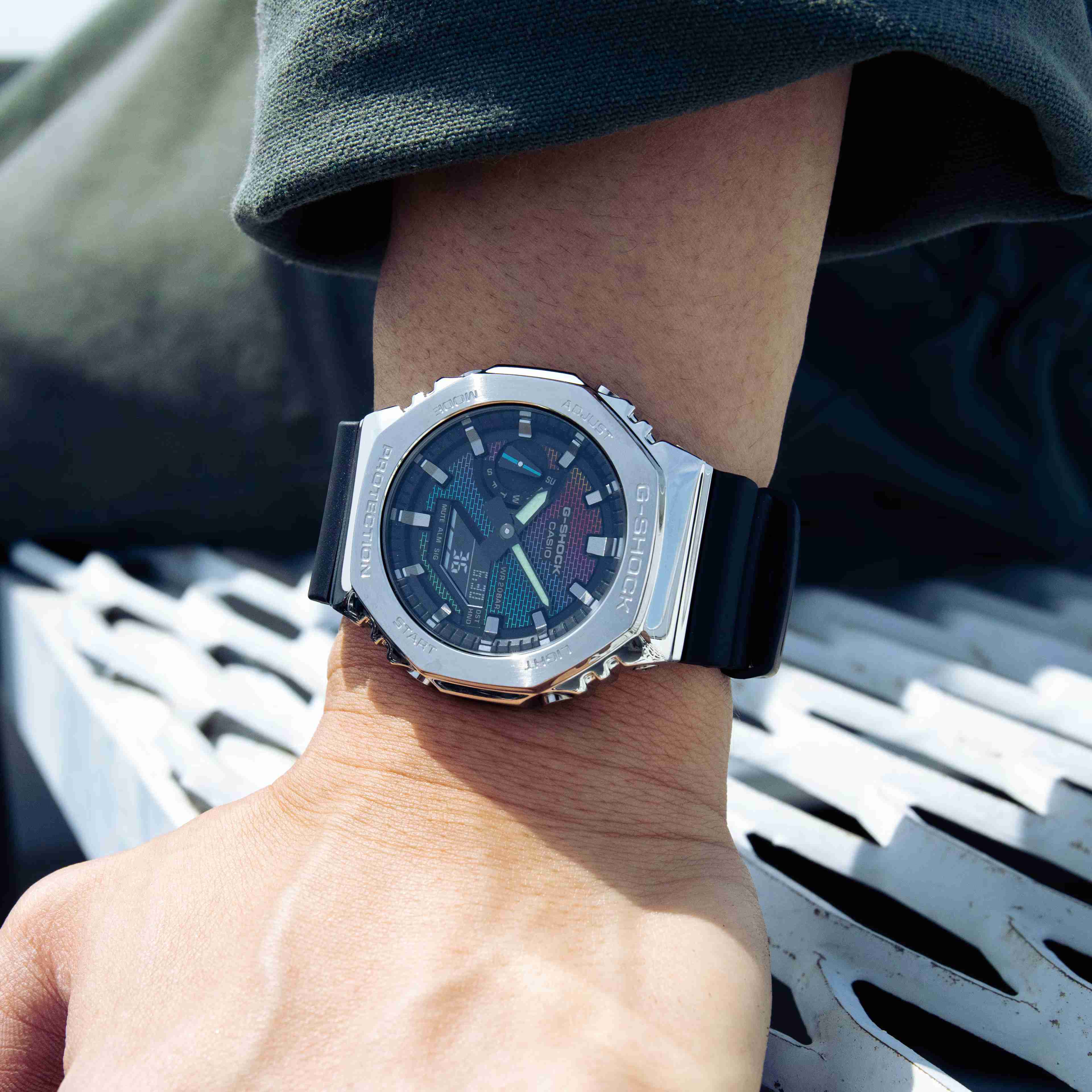 G-SHOCK Casual Men Watch Rainbow Brick Wall - GM-2100RW-1ADR