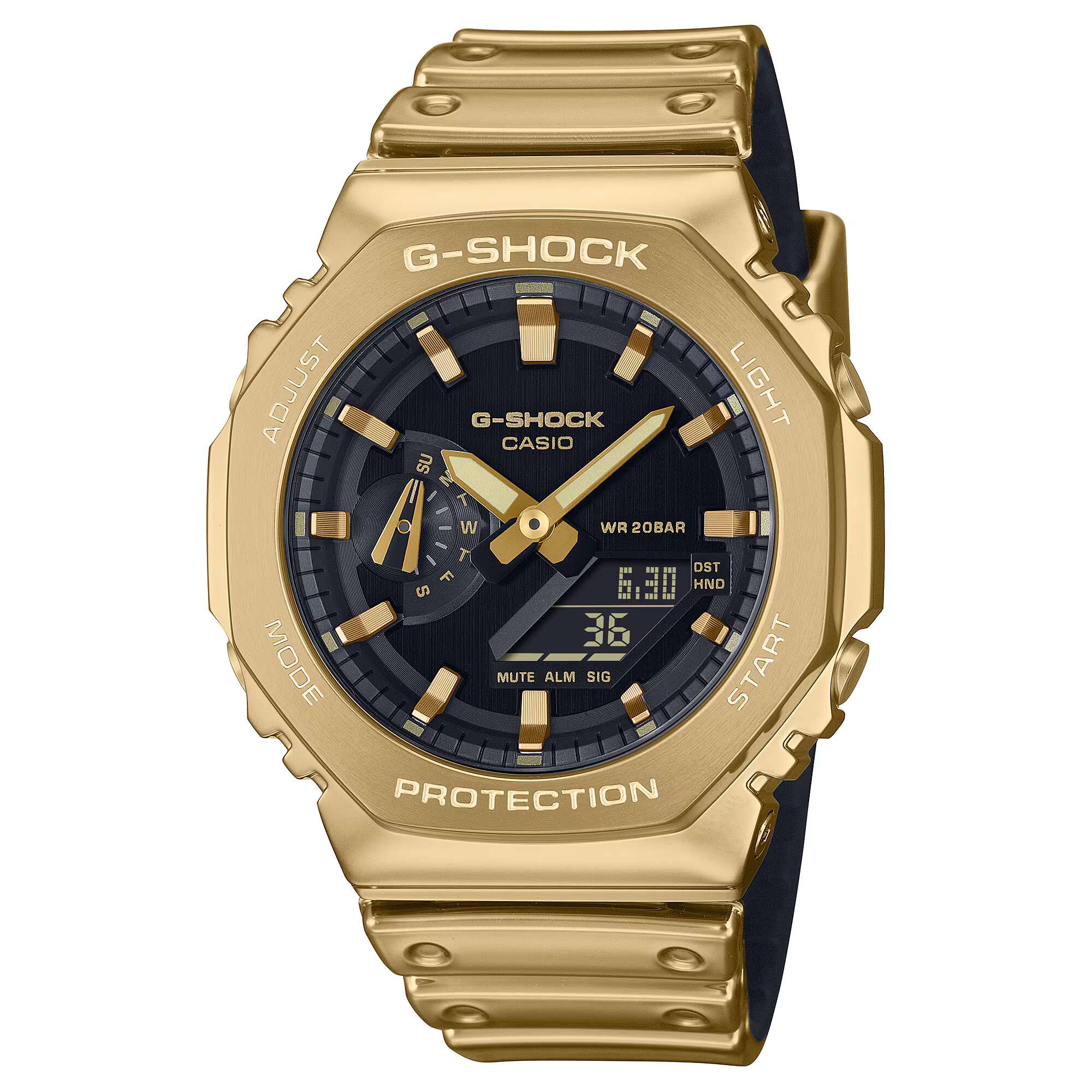 G-SHOCK G-STEEL FINE METALLIC SERIES Gold Men's Watch Analog-Digital - GM-2100YMG-9ADR
