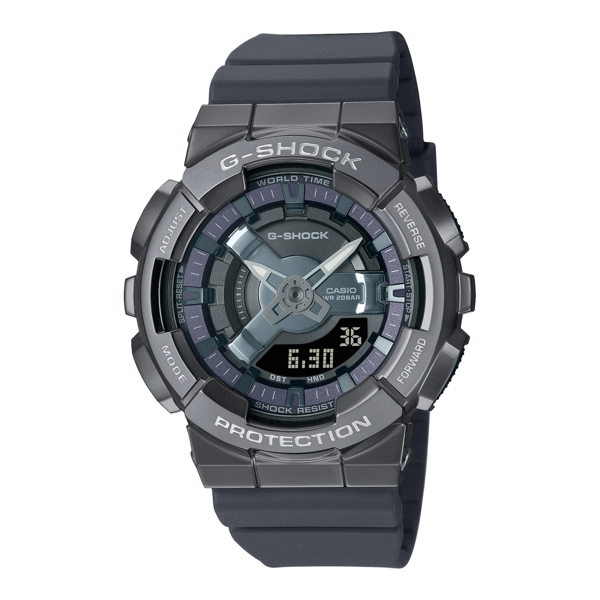Casio G-Shock for women in a small size. And stylish appearance GM-S110B-8ADR