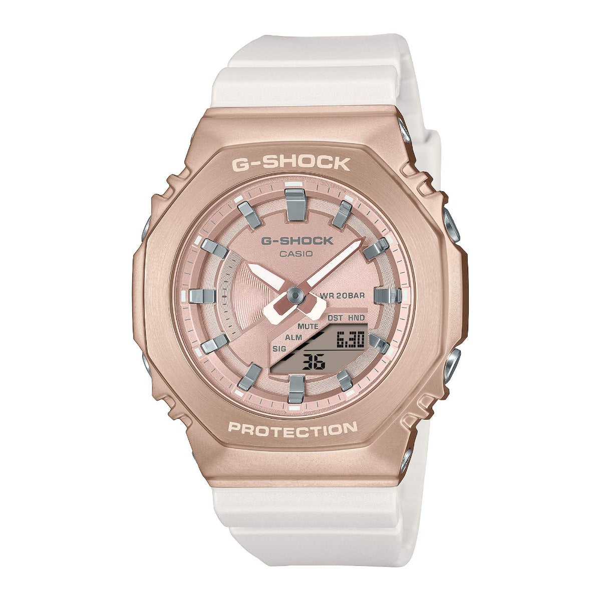 G-SHOCK Women's Watch Analog-Digital Minimal Polished metal - GM-S2100CW-7ADR