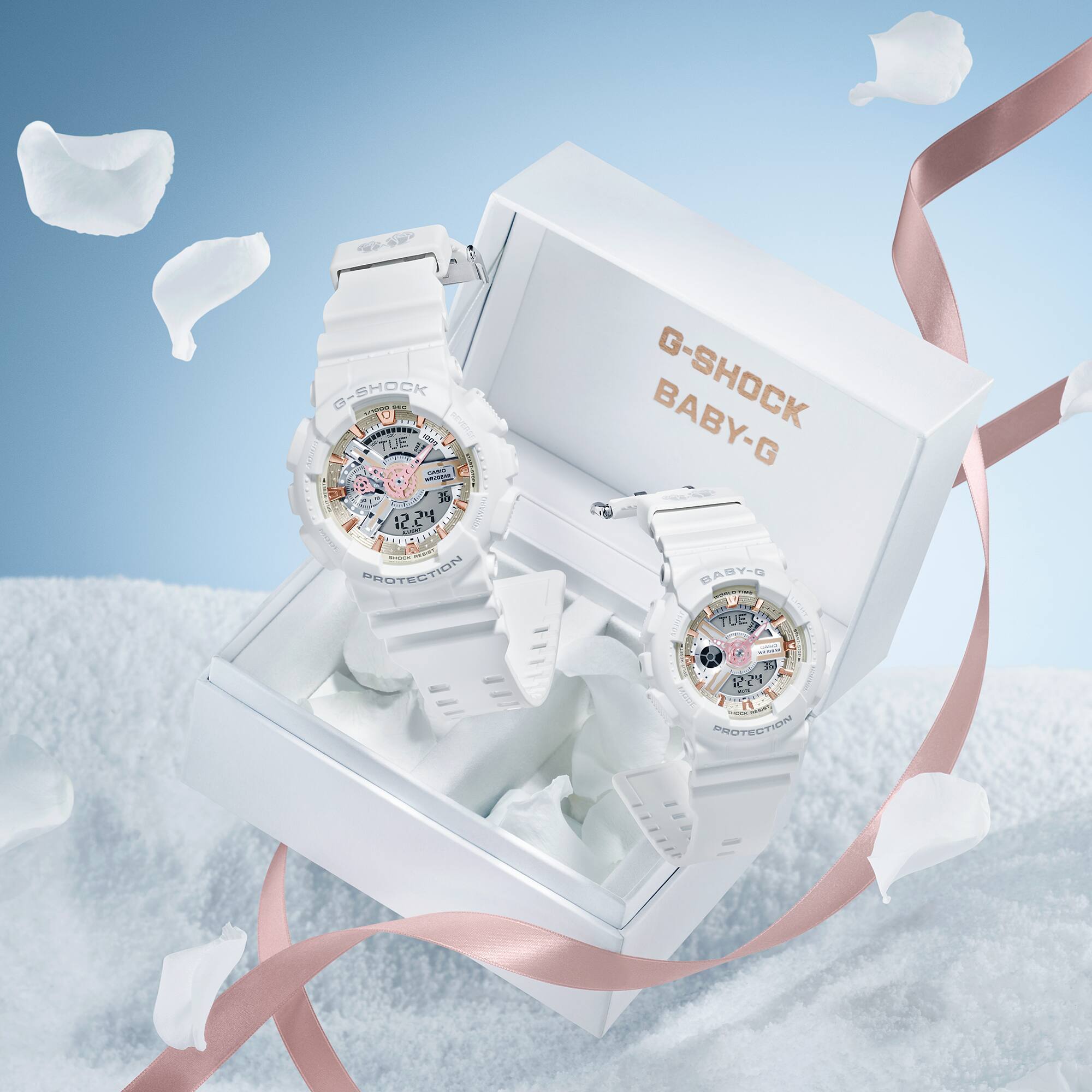 G-SHOCK & BABY-G Limited Pair Model 110 Series Seasonal Pair Collection - LOV-24A-7ADR